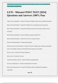 Missouri Permit Bundled Exams Questions and Answers &vert;100&percnt; Pass