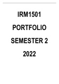 IRM1501 Portfolio Semester 2 2022