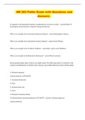  NR 283 Patho Exam with Questions and Answers 