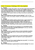 Cyber Awareness Challenge 2022 &lpar;Incomplete&rpar;