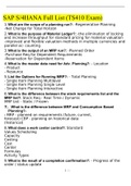 SAP S/4HANA Full List (TS410 Exam) Updated 2022.