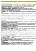 WGU Data Driven Decision Making - C207 Exam Test with Verified Answers