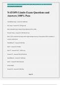 NATOPS Limits Exam Questions and Answers &vert;100&percnt; Pass