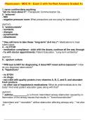 Rasmussen - MDC III - Exam 2 with Verified Answers Graded A&plus;