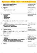 Rasmussen - MDC III - Exam 2 with Verified Answers