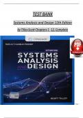 TEST BANK Systems Analysis and Design 12th Edition