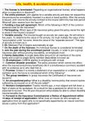 Life&comma; health&comma; & accident insurance exam