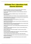 EEX3093 Test 1 Questions And Correct Answers 