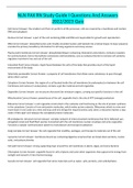 NLN PAX RN Study Guide I Questions And Answers 2022&sol;2023 Quiz