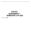 SJD1501 ASSIGNMENT 7 PORTFOLIO SEMESTER 2 2022
