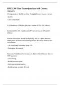 HPEX 300 Final Exam Questions with Correct Answers&period;