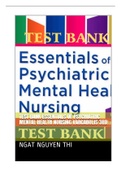 Test Bank Essentials of Psychiatric Mental Health Nursing 3rd Edition By Varcarolis