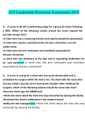 ATI Proctored Assessment Leadership 2019&period;docx Questions With Correct Answers 100&percnt; Verified