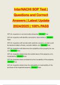 INTERNACHI BUNDLED EXAMS&colon;&colon;&colon;&colon;&colon; QUESTIONS AND CORRECT ANSWERS &vert; LATEST UPDATE 2024&sol;2025