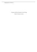 NURSING C228 Task 1 Community Health and Population Focused Nursing 2020&sol;2021