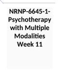 NRNP-6645-1- Psychotherapy with Multiple Modalities Week 11