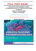 Test Bank for Understanding Pathophysiology 6th Edition Huether, Kathryn