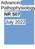 NR 507&vert;NR507 Advanced Pathophysiology  July 2022 NR 507 61174 Advanced Pathophysiology
