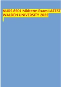 NURS 6501 Midterm Exam LATEST WALDEN UNIVERSITY 2022
