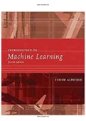 Introduction to Machine Learning 4th Edition Alpaydin Solutions Manual . PDF .