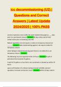 icc decommissioning &lpar;U2&rpar; &vert; Questions and Correct Answers &vert; Latest Update 2024&sol;2025 &vert; 100&percnt; PASS