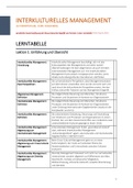 Interkulturelles Management (DLBMOIM01) - Zusammenfassung als Lerntabelle