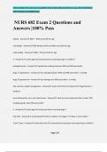 NURS 682 Exam 2 Questions and Answers &vert;100&percnt; Pass