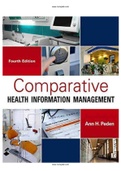 Comparative Health Information Management 4th Edition Peden Test Bank