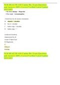 NUR HEALTH ASS Canine file- Exam Questions and Answers 100&percnt; Correct&sol;Verified Latest Update 2022&sol;2023