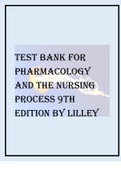 TEST BANK FOR PHARMACOLOGY AND THE NURSING PROCESS 9TH EDITION BY LILLEY&period;pdf