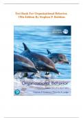 Test Bank for Organizational Behavior&comma; &lbrace;19th Edition&rcub; by Stephen P&period; Robbins&vert; Verified Answers 100&percnt;