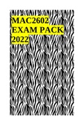 MAC2602 EXAM PACK 2022