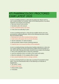 ATI PHARMACOLOGY PROCTORED EXAM LATEST VERIFIED SOLUTIONS GRADED A+