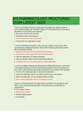 ATI PHARMACOLOGY PROCTORED EXAM LATEST VERIFIED SOLUTIONS GRADED A&plus;