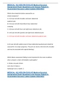 MEDICAL 102 HESI RN EVOLVE Medical-Surgical Assignment Exam Questions and Answer Rated A&plus; Guaranteed Success Latest Update 2022&sol;2023