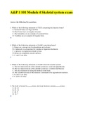 Module&lowbar;4&lowbar;Skeletal&lowbar;system&period;pdf&period;docx Exam Questions with 100&percnt; Correct Answers 2022