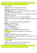 NURSING 390 Exam 1 study guide Patho Cellular Regulation & Infection Latest Update 2022&sol;2023 Assured Success 