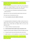 NURSING NUR10 FINAL REVIEW BASIC &ndash; QUESTIONS AND ANSWERS 100&percnt;Correct&sol;Verified Guaranteed Success New Update 2022&sol;2023