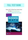 Business Math 11th Edition Cleaves Solutions Manual