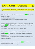 WGU C963 Quizzes 1 - 23 Questions and Answers 2022/2023| 100% Correct Verified Answers