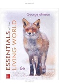 Essentials of the Living World 6th Edition Johnson Test Bank