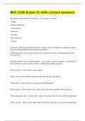 BIO 2100 Exam -1 with correct answers