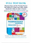 Test Bank for Pharmacology and the Nursing Process 9th Edition Authors&colon; Linda Lilley&comma; Shelly Collins&comma; Julie Snyder ISBN 9780323529495