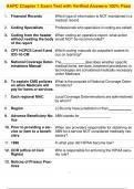 AAPC Chapter 1 Exam Test with Verified Answers 100&percnt; Pass