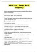 MPM Test 1 Study Set &commat; 2024-2025 