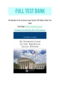 Introduction to the American Legal System 5th Edition Scheb Test Bank