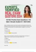 VA P&C Practice Exam Questions&sol; 142 Q&A&sol; Already Graded A&plus;&sol; 2024-2025&period; 