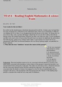    TEAS 6 – Reading| English| Mathematics & science Exam