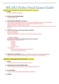 NR 283 PATHO FINAL EXAM GUIDE LATEST&colon;LATEST 2022 &vert; CHAMBERLAIN COLLEGE OF NURSING