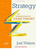 Solution Manual Strategy An Introduction to Game Theory 3rd Edition by Joel Watson